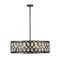 Z-Lite Dealey 8 Light Chandelier, Matte Black + Clear Crystal 6010-30MB - alternate 1